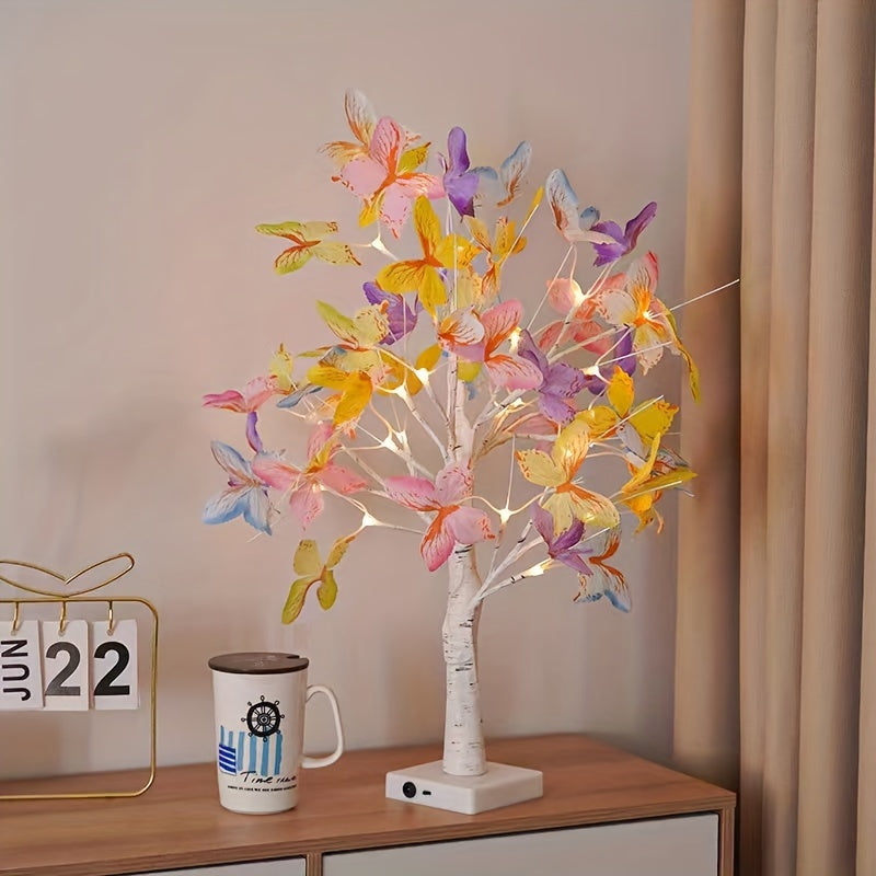 GlowBirch - Stylish LED lamp with birch butterfly design