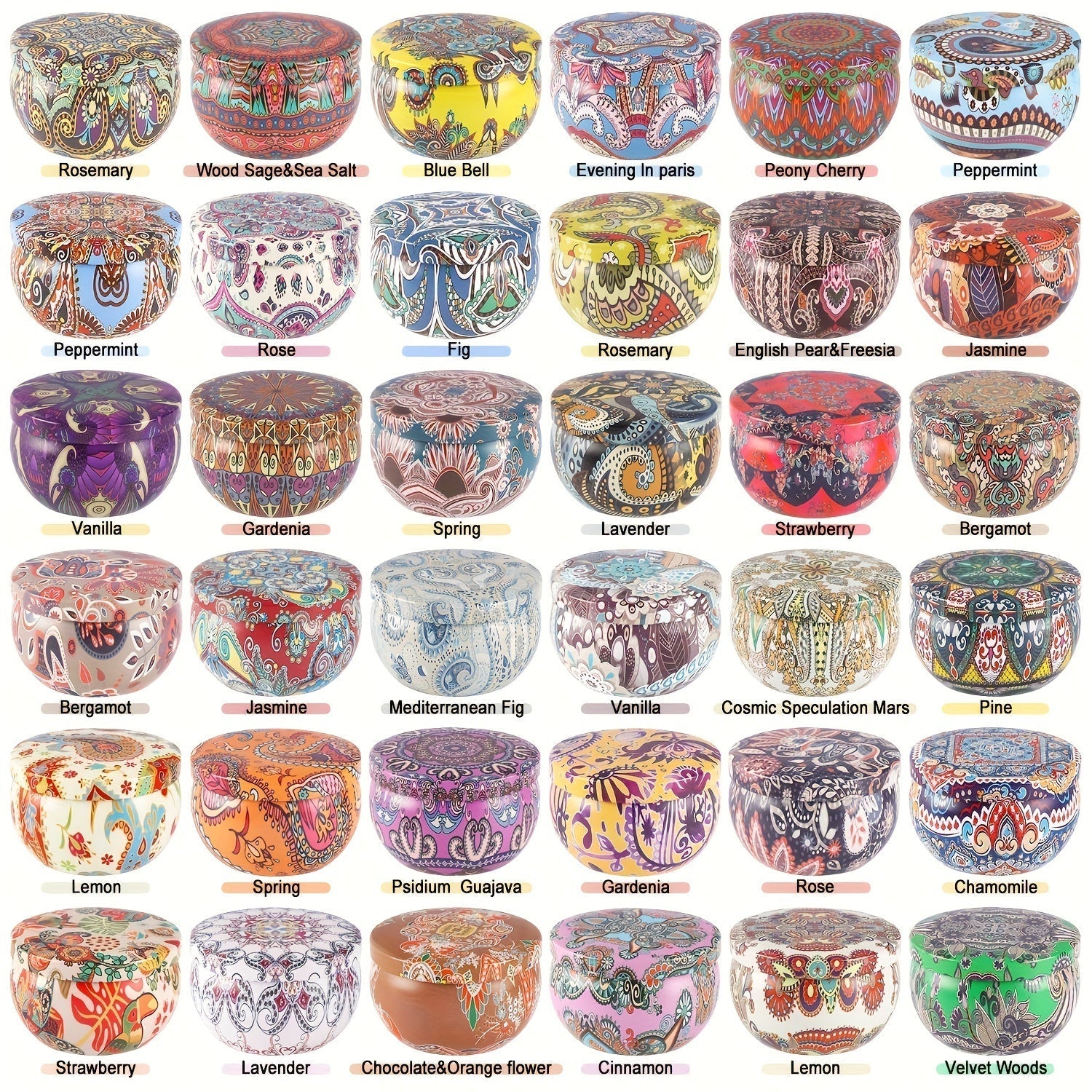 ValentineGlow – Romantic Scented Candles Set of 36