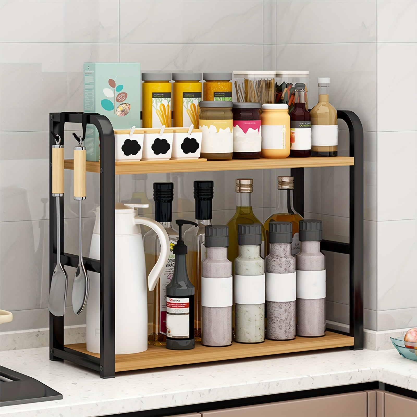 Spicify Storage Shelf - Stylish Stainless Steel Storage Shelf for Organization