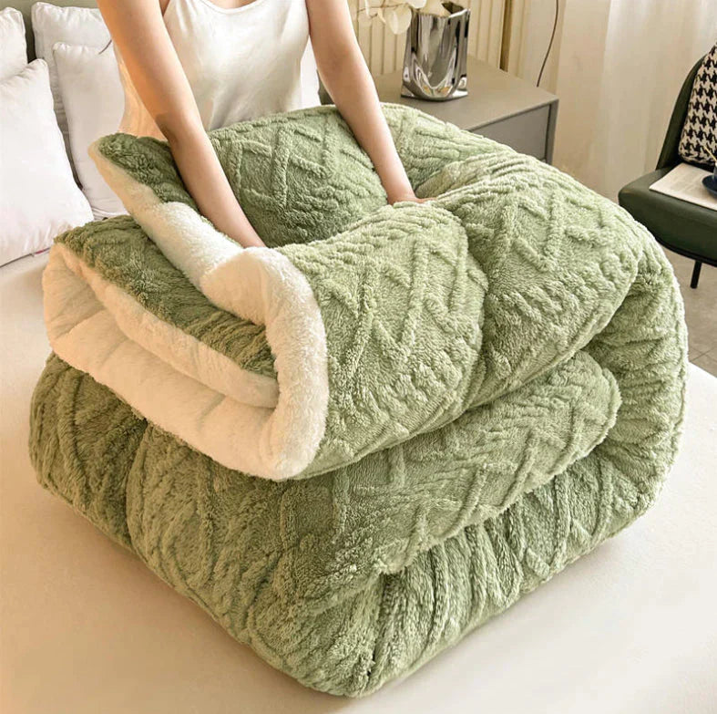 SereneSleep Winter Duvet Cover - Luxurious Cashmere Fleece Blanket for Ultimate Winter Comfort