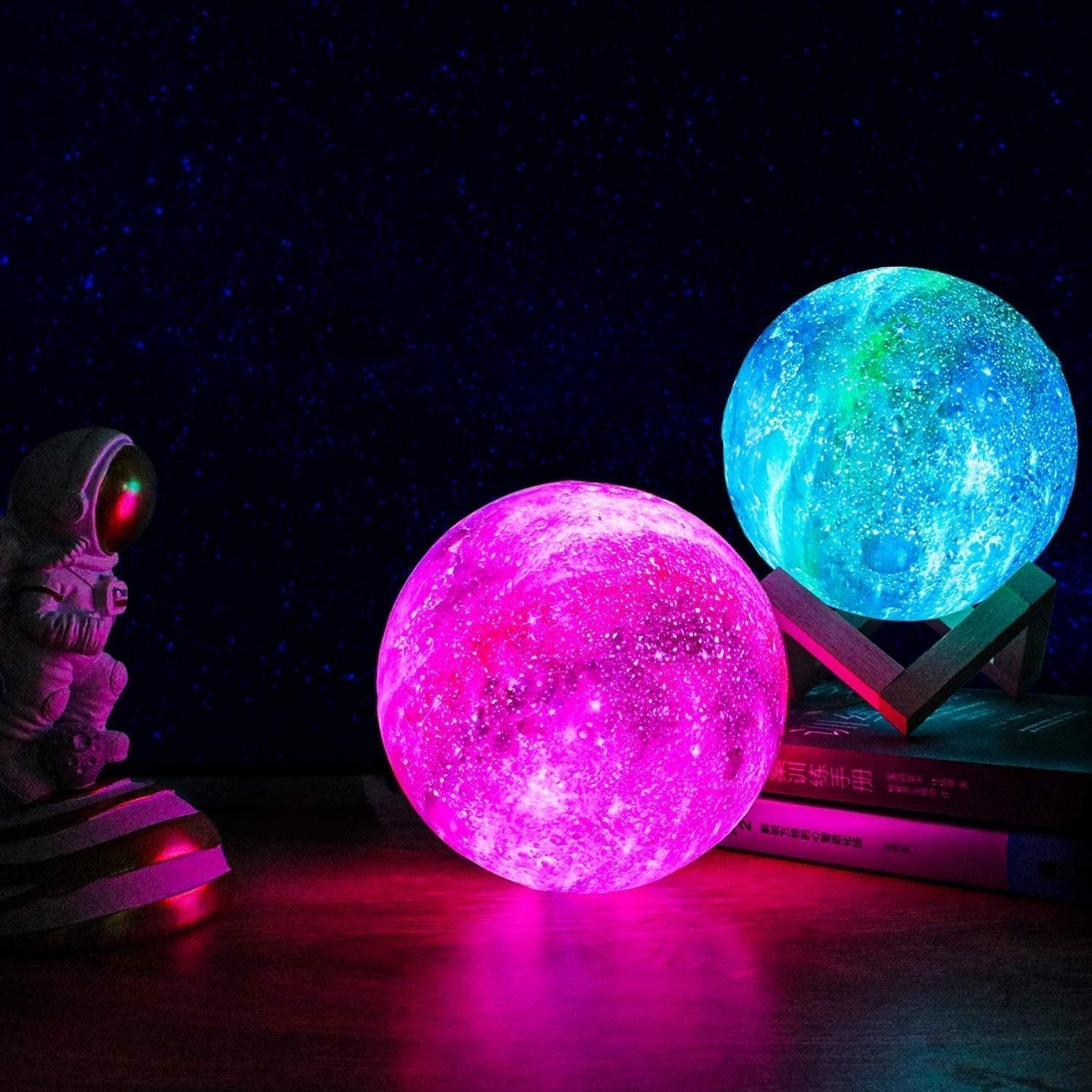 Moonbright Lamp - Dromerige Sterren Nachtlamp met Oplaadbare Touch Control