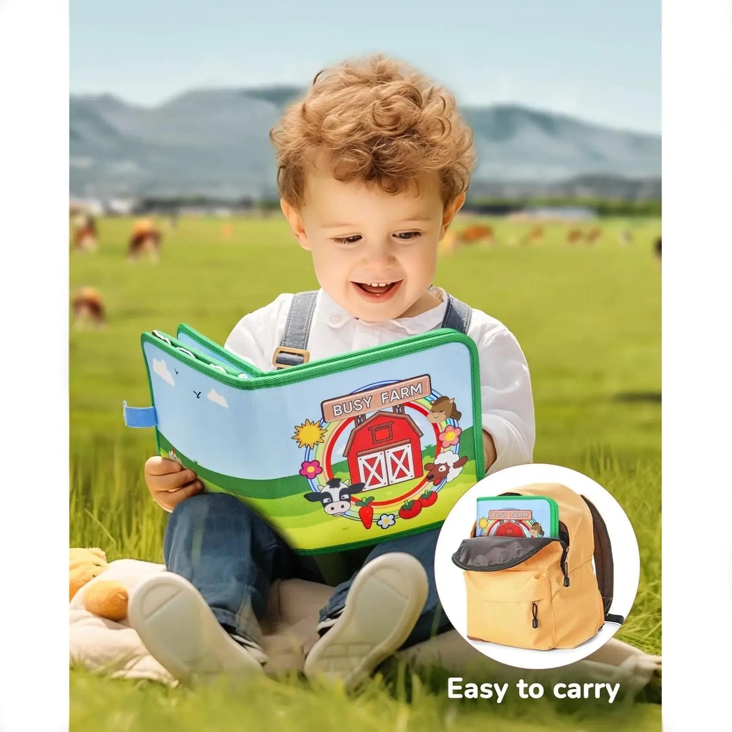 Creative Reading Book with Farm Animals - For Toddlers and Preschoolers