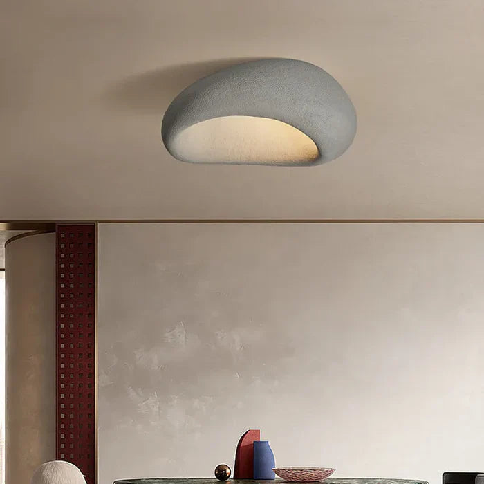 SereneAura Ceiling Lamp – Natural Wabi Sabi Lighting