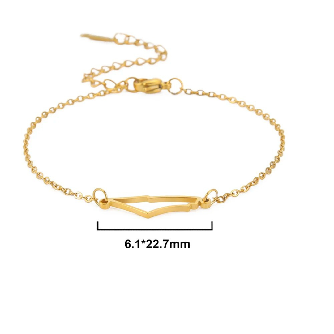 Aurora Pendant Bracelet - Elegant Golden Jewelry