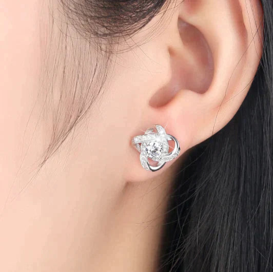 Charming Liebdesknoop Pendant and Earring Set | The perfect gift!