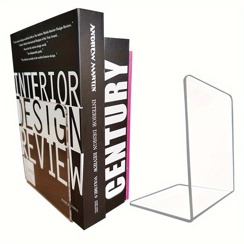 ClearView - Elegant L-Shaped Acrylic Bookshelf