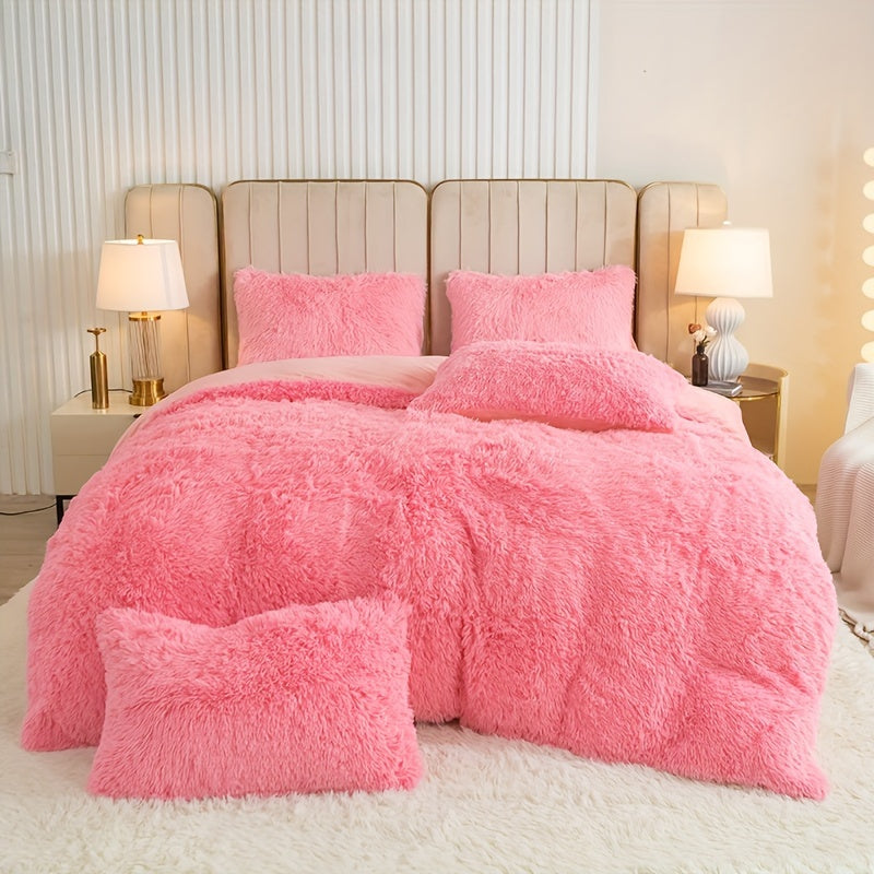 Ultra Plush Plush Bedding Set with Zipper - Luxury &amp; Comfort