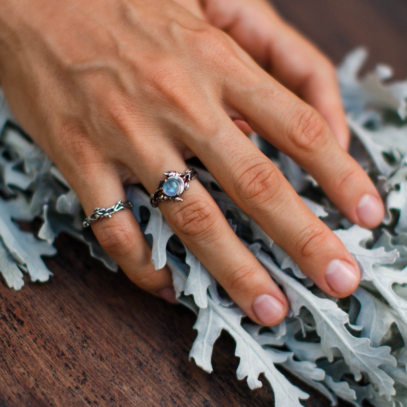 Elegant Iris Moonstone Statement Ring - Make a Bold Impression
