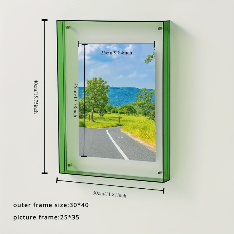 Acrylic Frame – Modern Vertical Photo Frame for Table and Wall