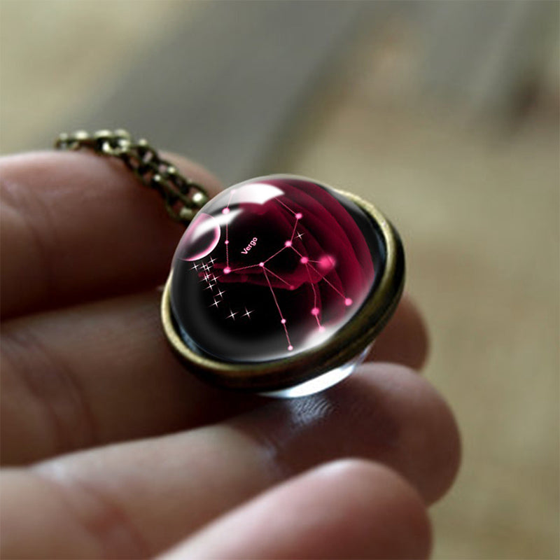 Sofias Glas 12 Zodiac Signs Protection Pendant - Enchanting Protection for Your Zodiac Sign