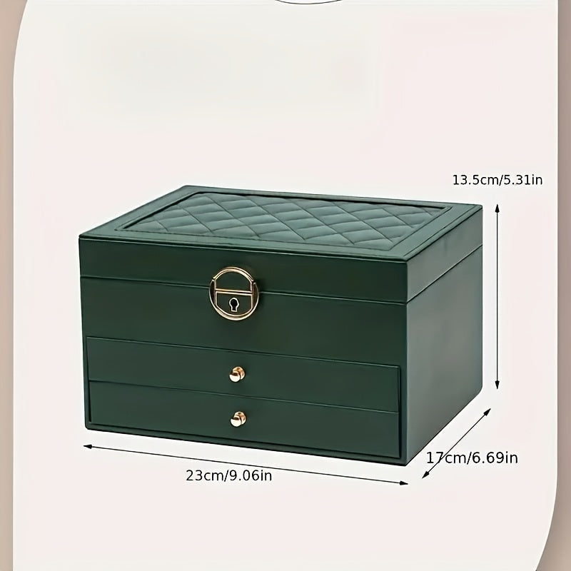 Elegance - Luxurious Jewelry Organizer in High Quality Leather
