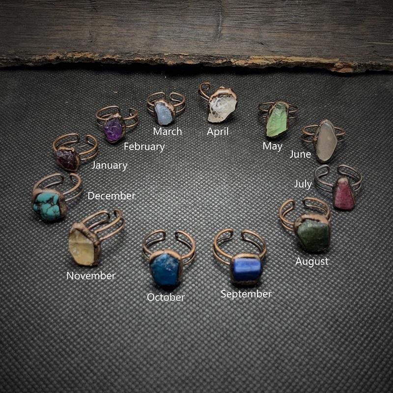 Elegant Natural Birthstone Ring - Selina 
