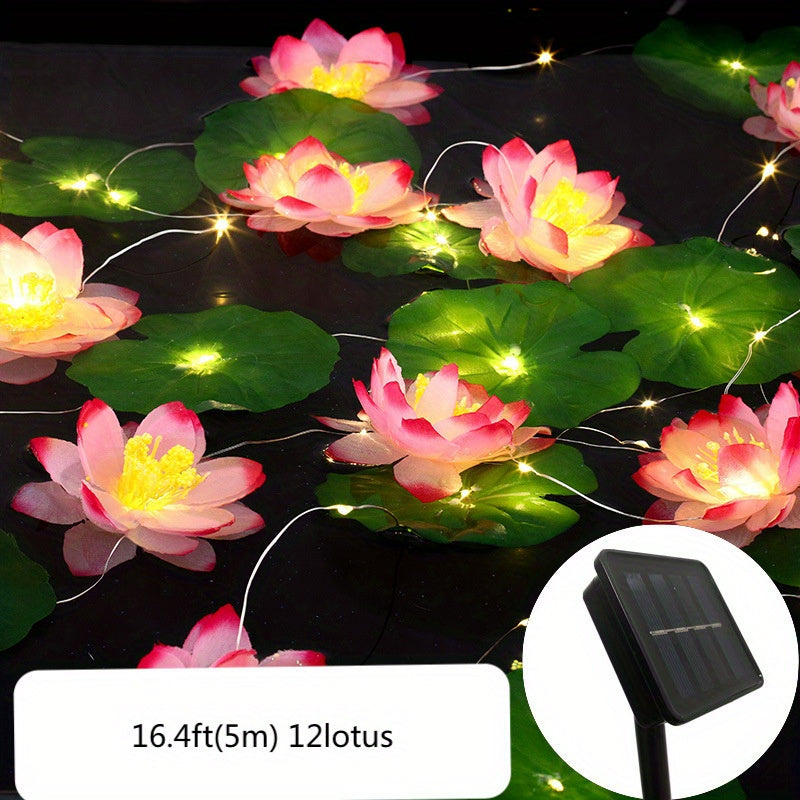 SolarLily - Solar Energy Lotus Decoration for Garden