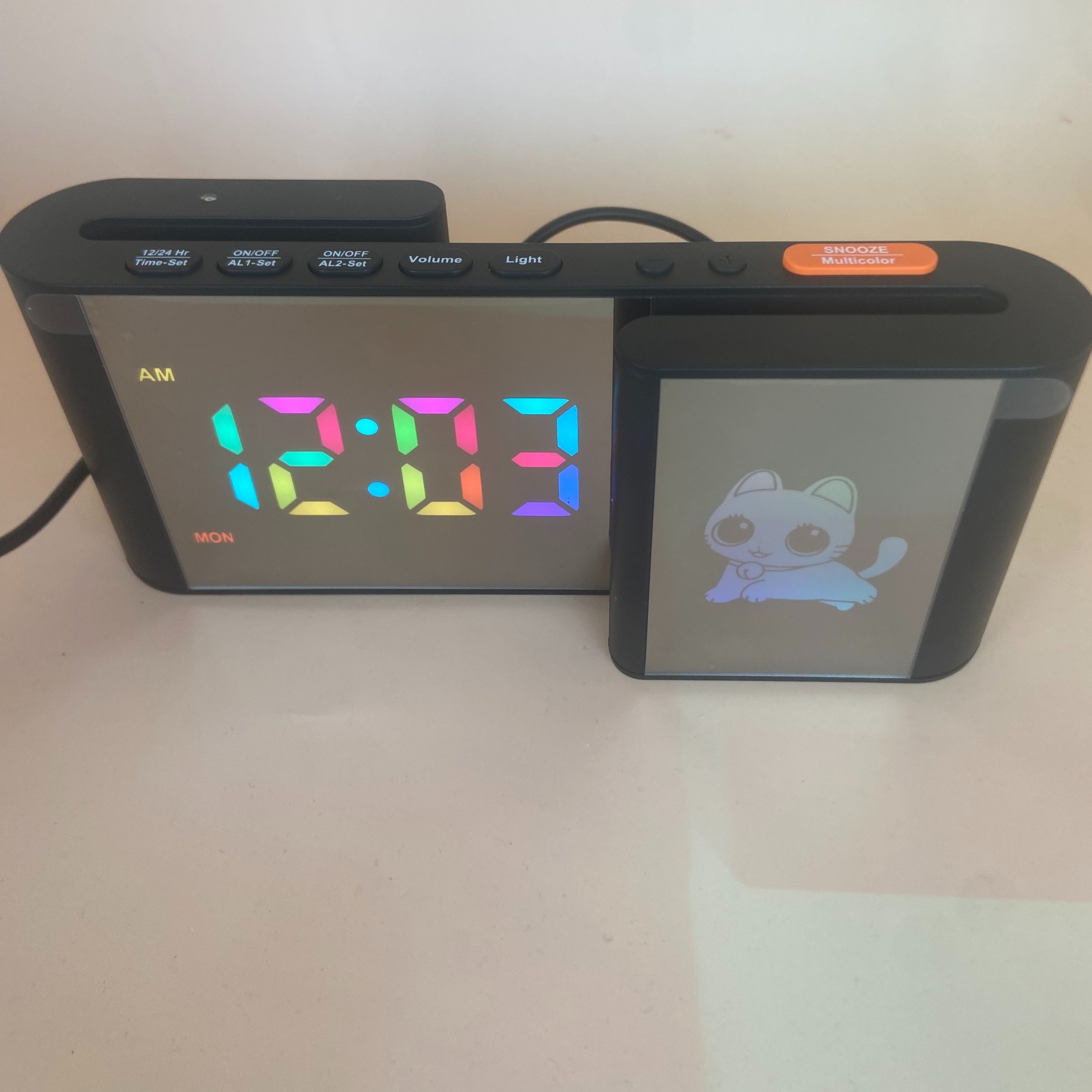 LumoBright Clock - Digital Alarm Clock with RGB Display