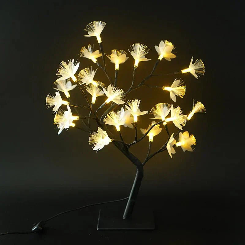 BonsaiGlow Bordslampa - Fängslande Fiberoptisk Roslampa