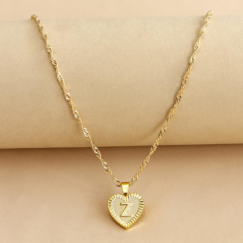 Amara - Elegant Golden Heart Necklace
