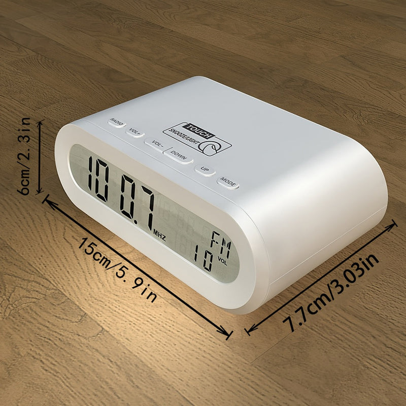 TimeGlow Väckarklocka – LED Digital Radio med Snooze