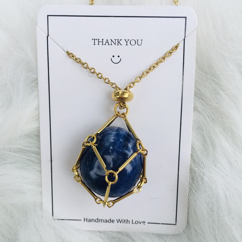 Elegant natural crystal necklace - Iris edition