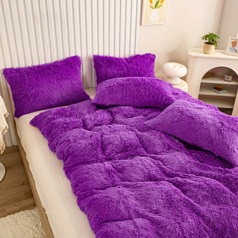 Ultra Plush Plush Bedding Set with Zipper - Luxury &amp; Comfort