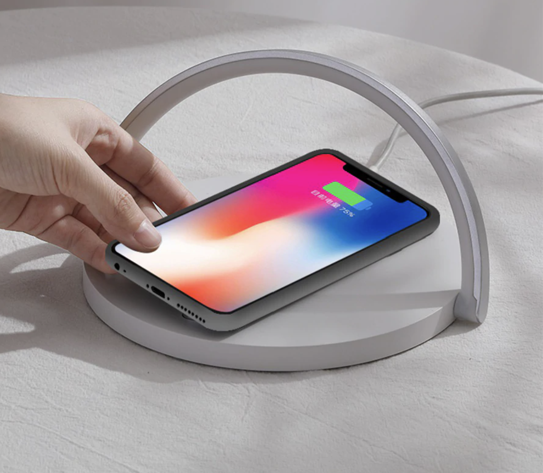 Bowlight Design™ - Stylish 3-in-1 Night Light with Qi Charger 