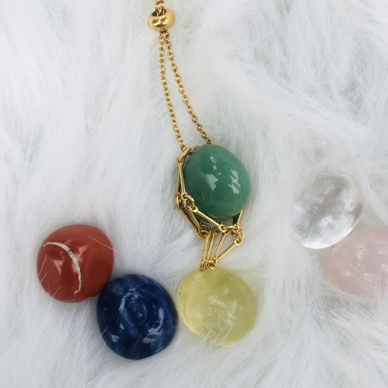 Elegant natural crystal necklace - Iris edition