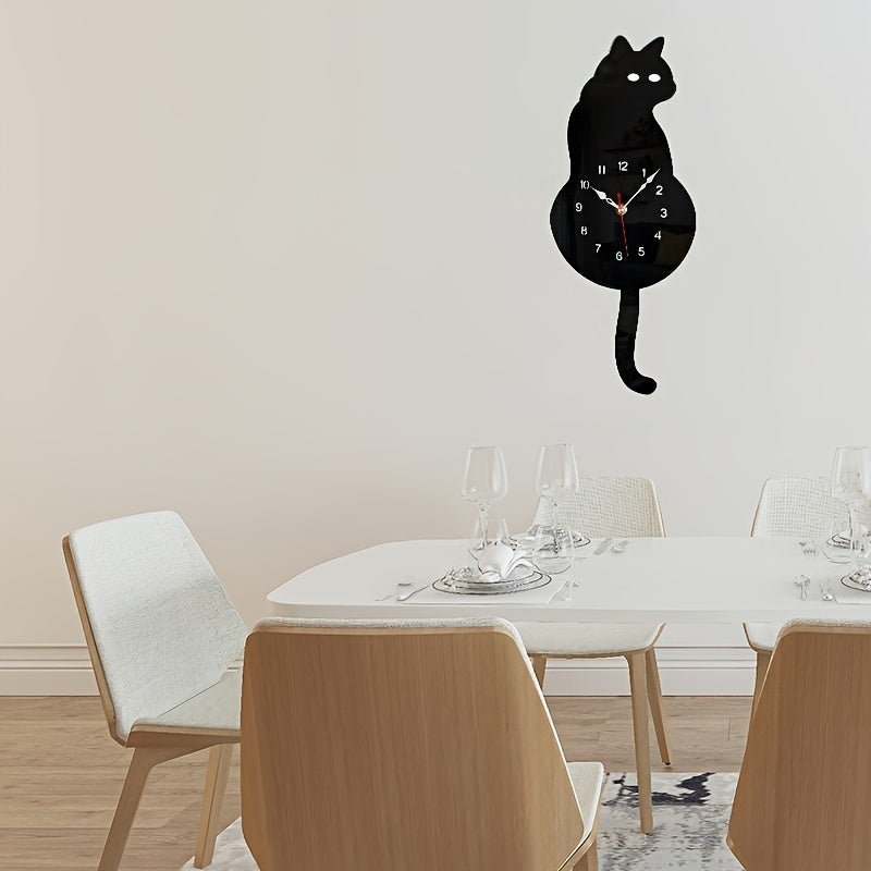 SwingTail Clock - Style Schommelstaart Cat Wall Decoration