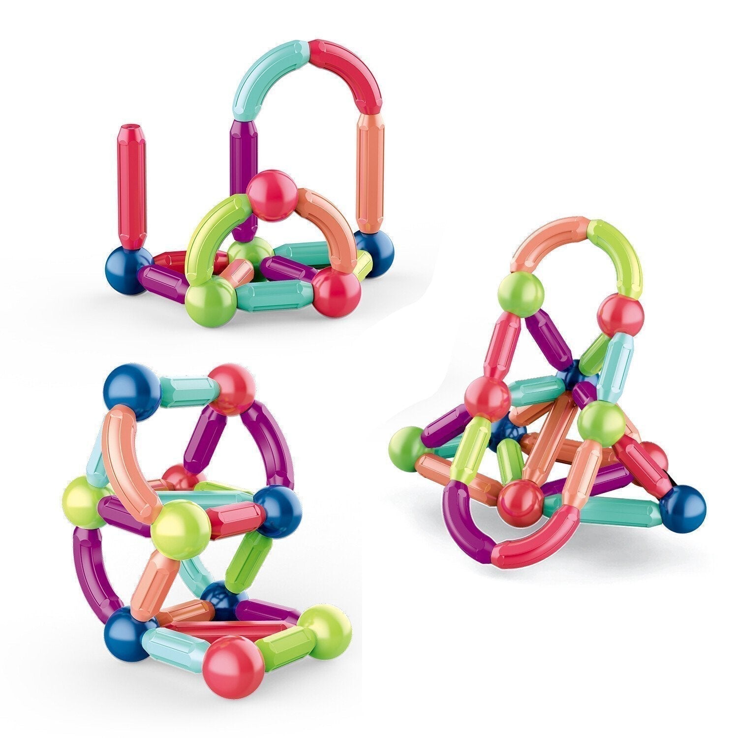 MagicBlocks Playset - Creative Magnetic Toy with Storage Bag