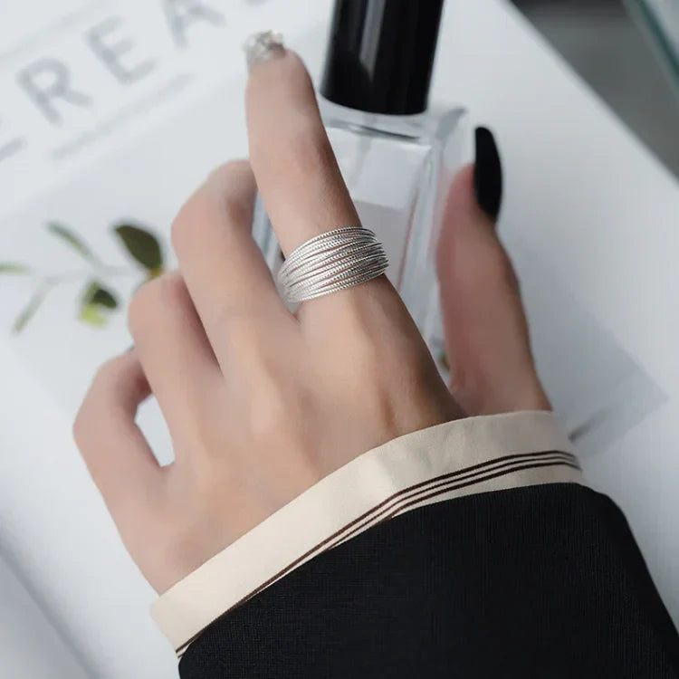 Elegant Adjustable Layer Ring - Isolde