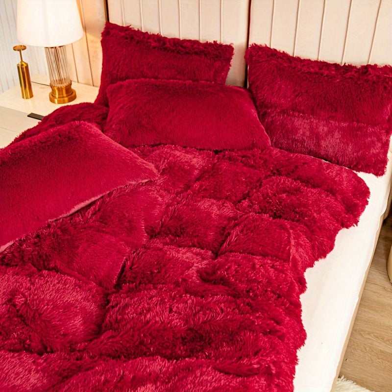 Ultra Plush Plush Bedding Set with Zipper - Luxury &amp; Comfort