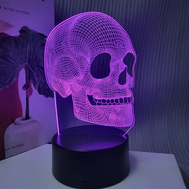 SkullGlow Lamp - Unique 3D LED Table Decoration