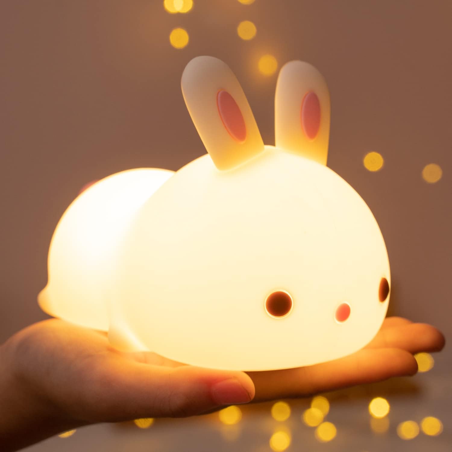 RabbitDream Night Light - Magical Rabbit with Color-Changing LED Light