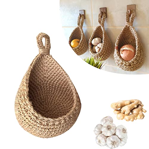 Stylish EcoWeave Hanging Basket - for Sustainable Storage of Vegetables and Fruit