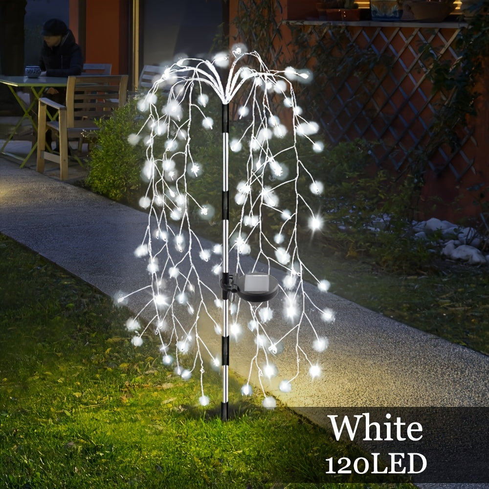SolarGlimmer - Solcellsdriven Trädgårdslampa med 8 Belysningslägen