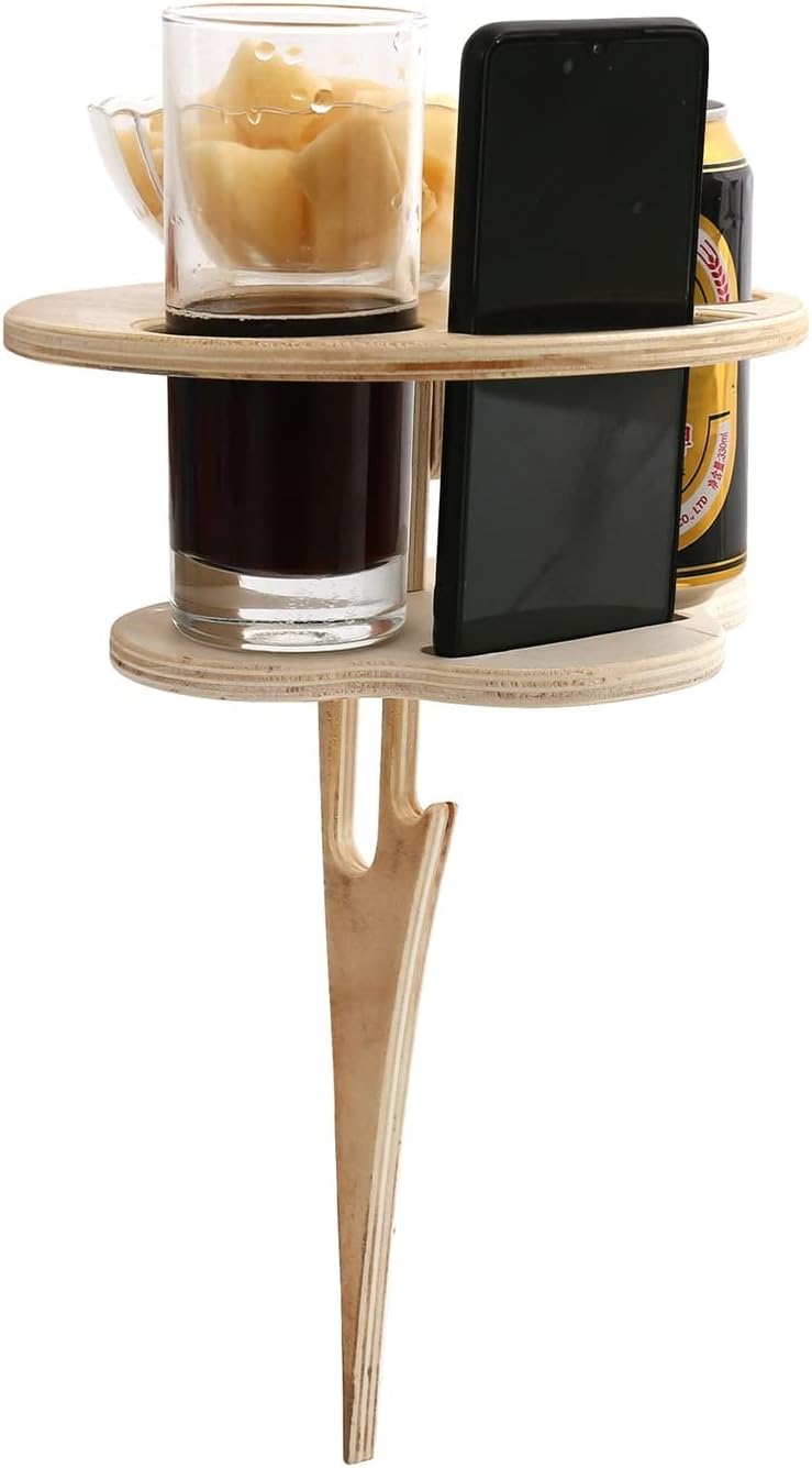 WineGlow Table - Double Portable Wine Table