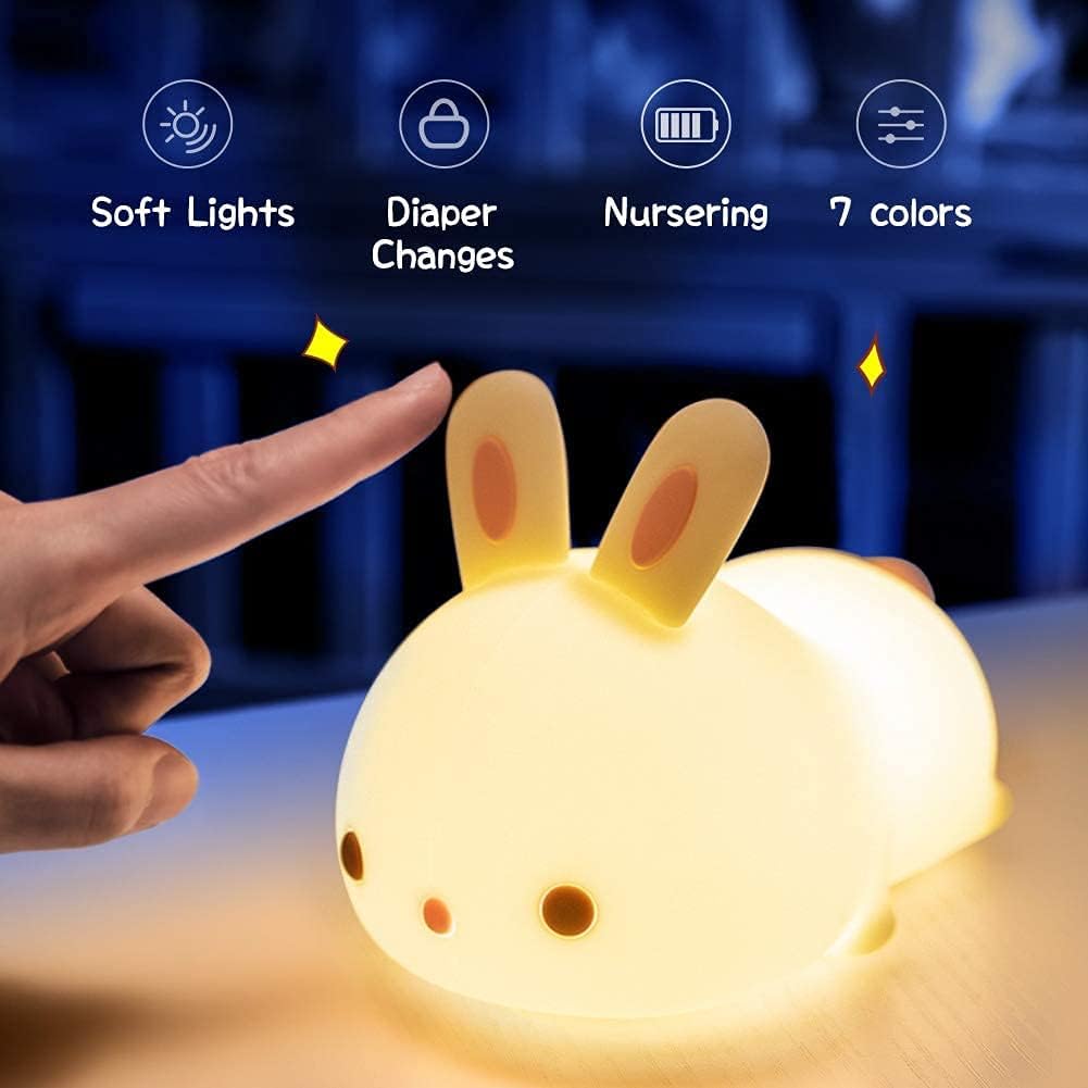 RabbitDream Night Light - Magical Rabbit with Color-Changing LED Light