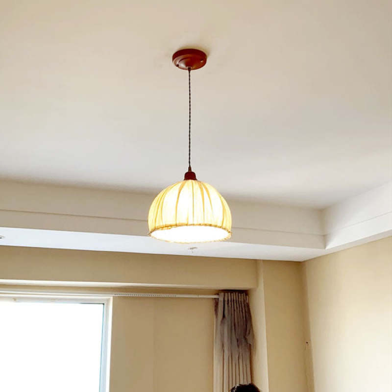 EcoChic Pendant - Stylish Scandinavian Fabric Hanging Lamp