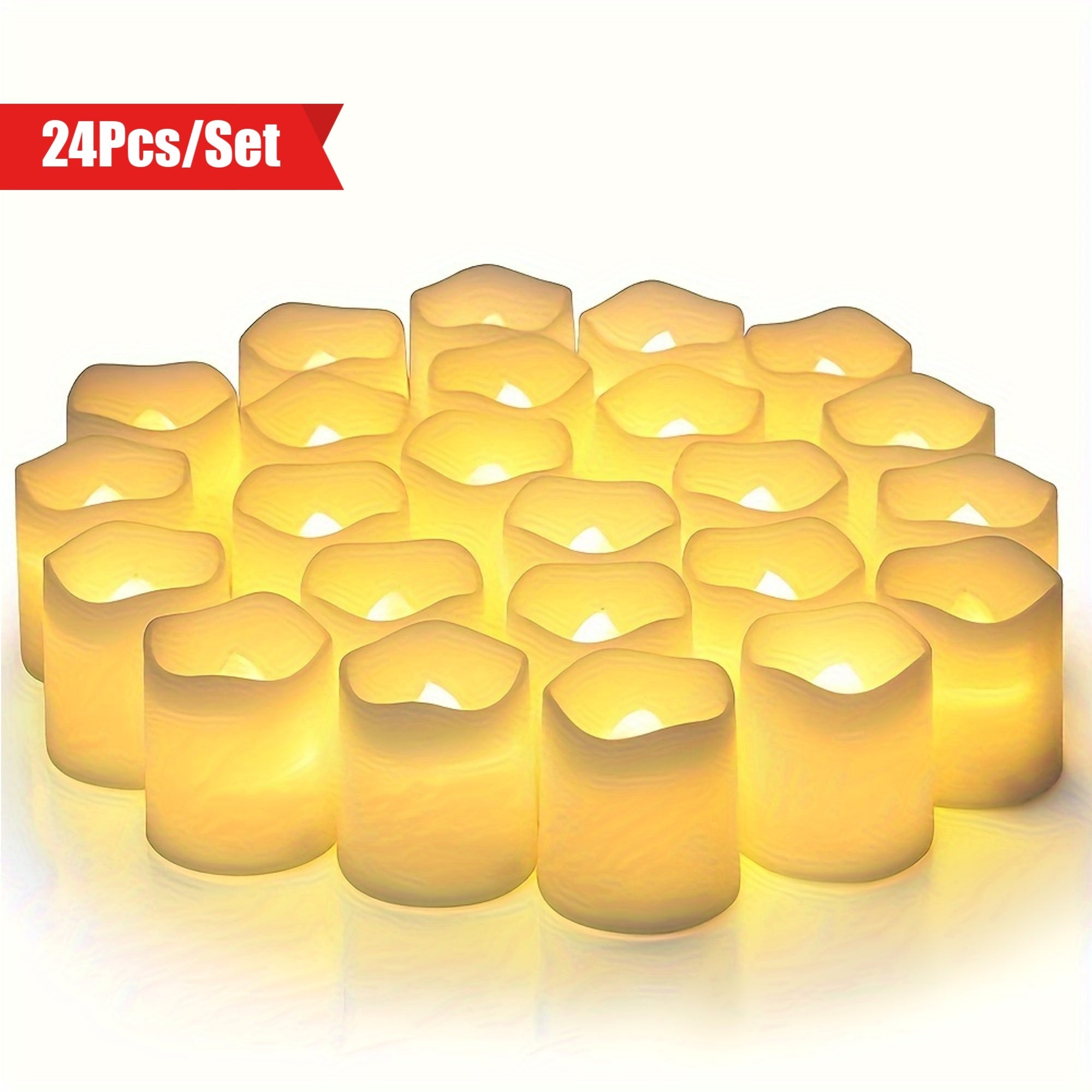 MagicGlow - Safe LED Tea Lights Set of 24