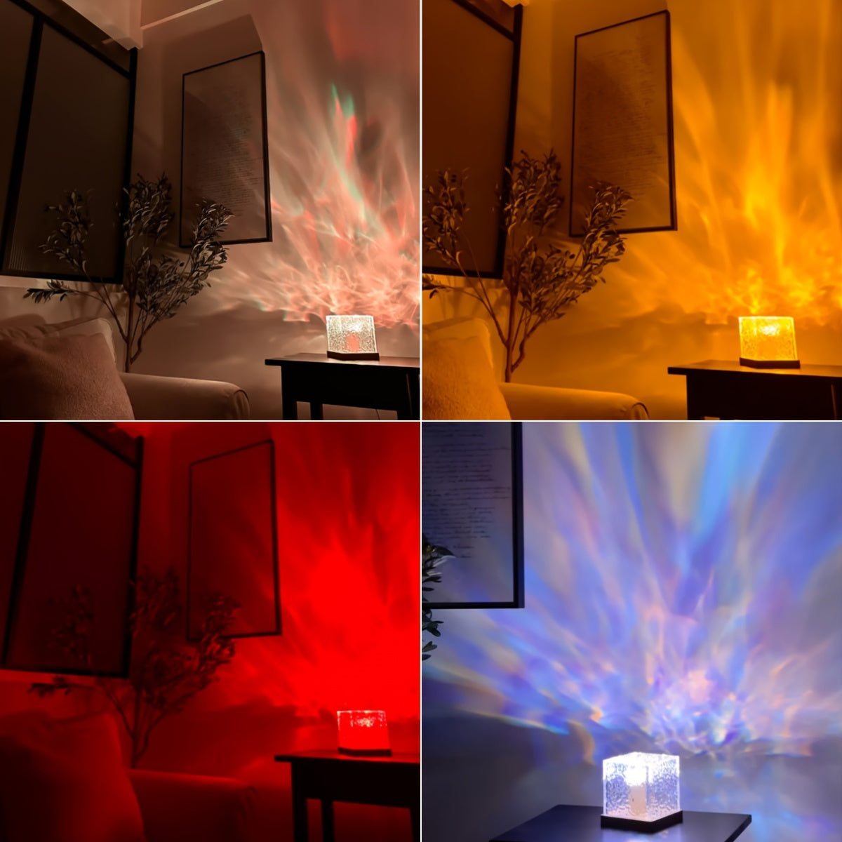 OceanWave - LED Nattlampa med 16 Färger och Våg Effekt