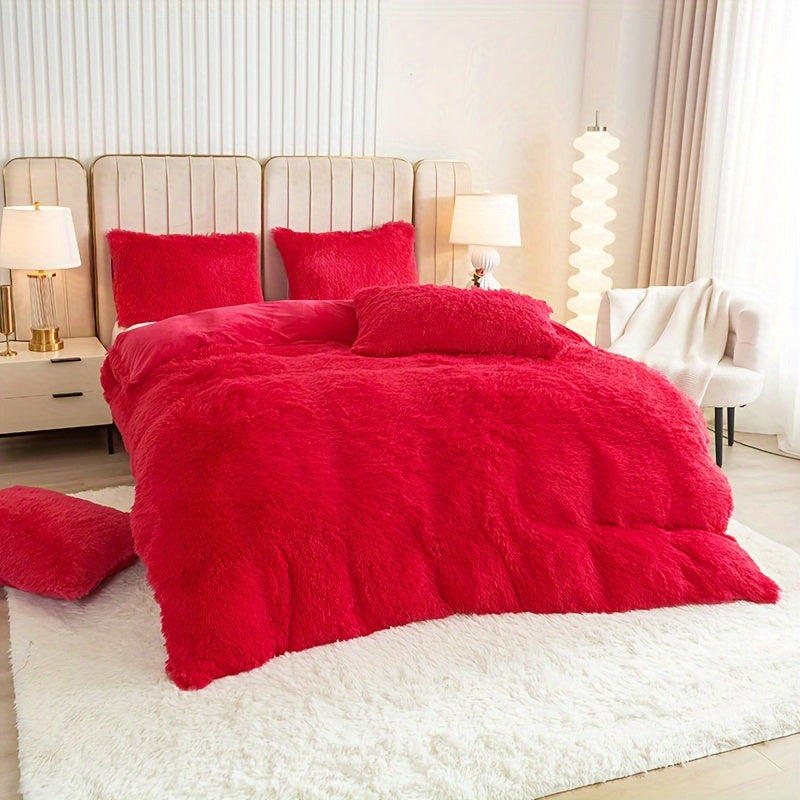 Ultra Plush Plush Bedding Set with Zipper - Luxury &amp; Comfort