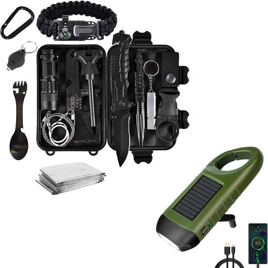 SurvivorX - Ultimate 15-in-1 Emergency Survival Kit