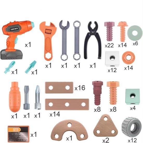 ConstructiePlezier - 100-piece Tool Set for Creative Kids