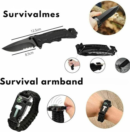 SurvivorX - Ultimate 15-in-1 Emergency Survival Kit