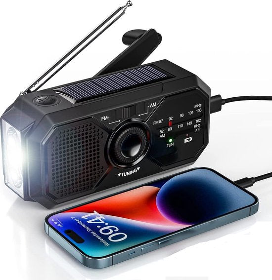 SurvivalWave - Portable Emergency Radio with Charging Function