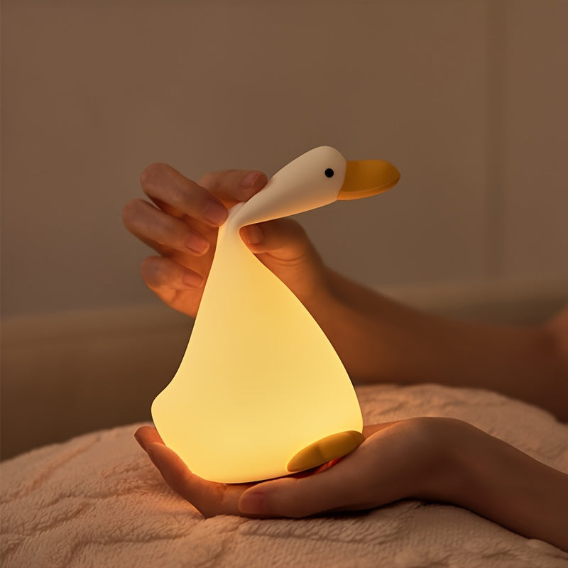 DreamDuck Lampa - silikon nattlampa med uppladdningsbar touchsensor