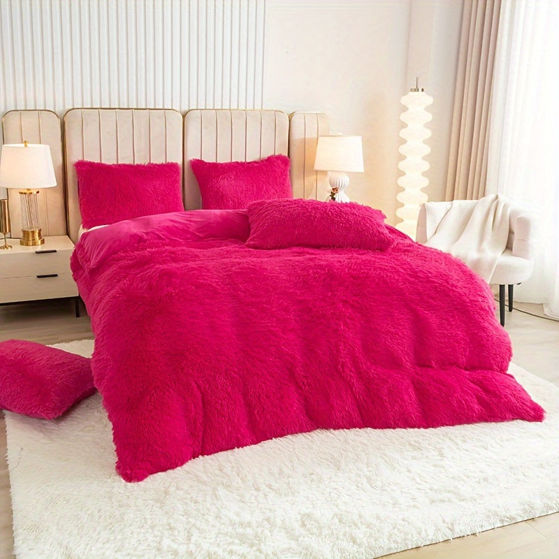 Ultra Plush Plush Bedding Set with Zipper - Luxury &amp; Comfort