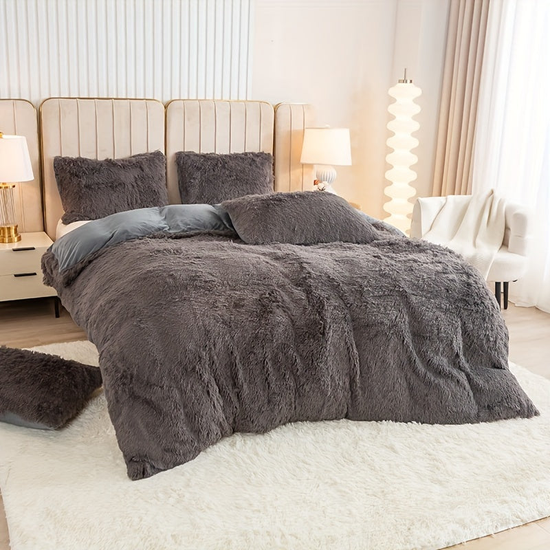 Ultra Plush Plush Bedding Set with Zipper - Luxury &amp; Comfort