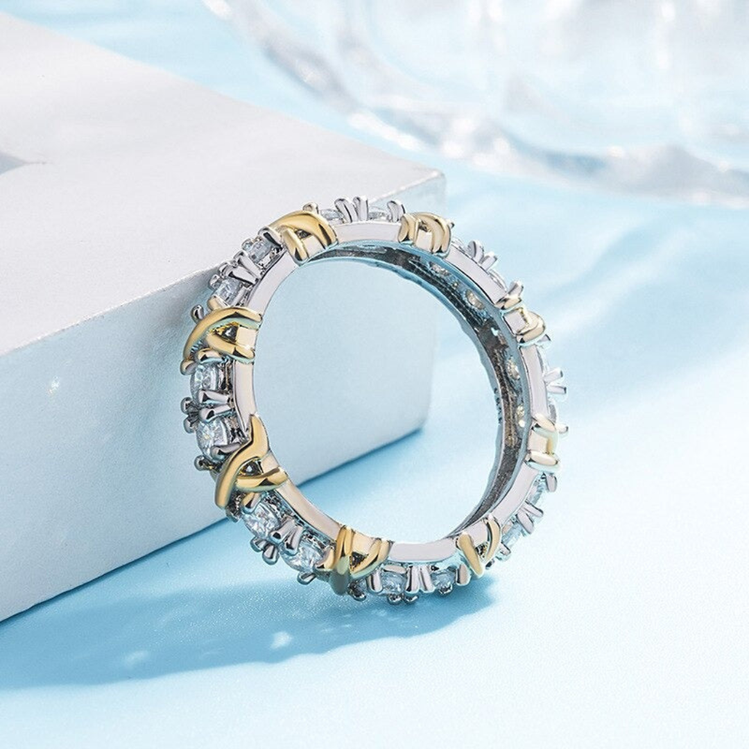 Auryn Ring - Elegant Platinum Cross Jewelry
