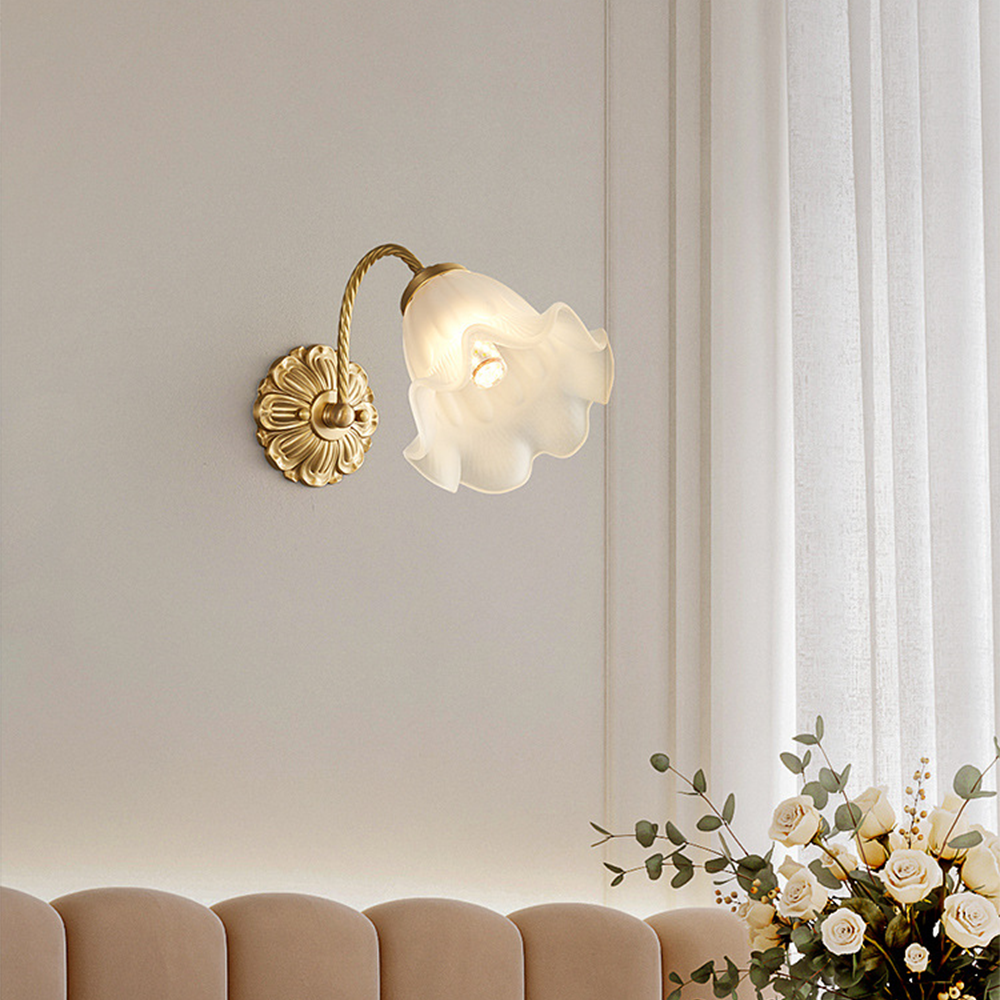 VintageGlow – Retro Glasmurvägglampa för Stämning