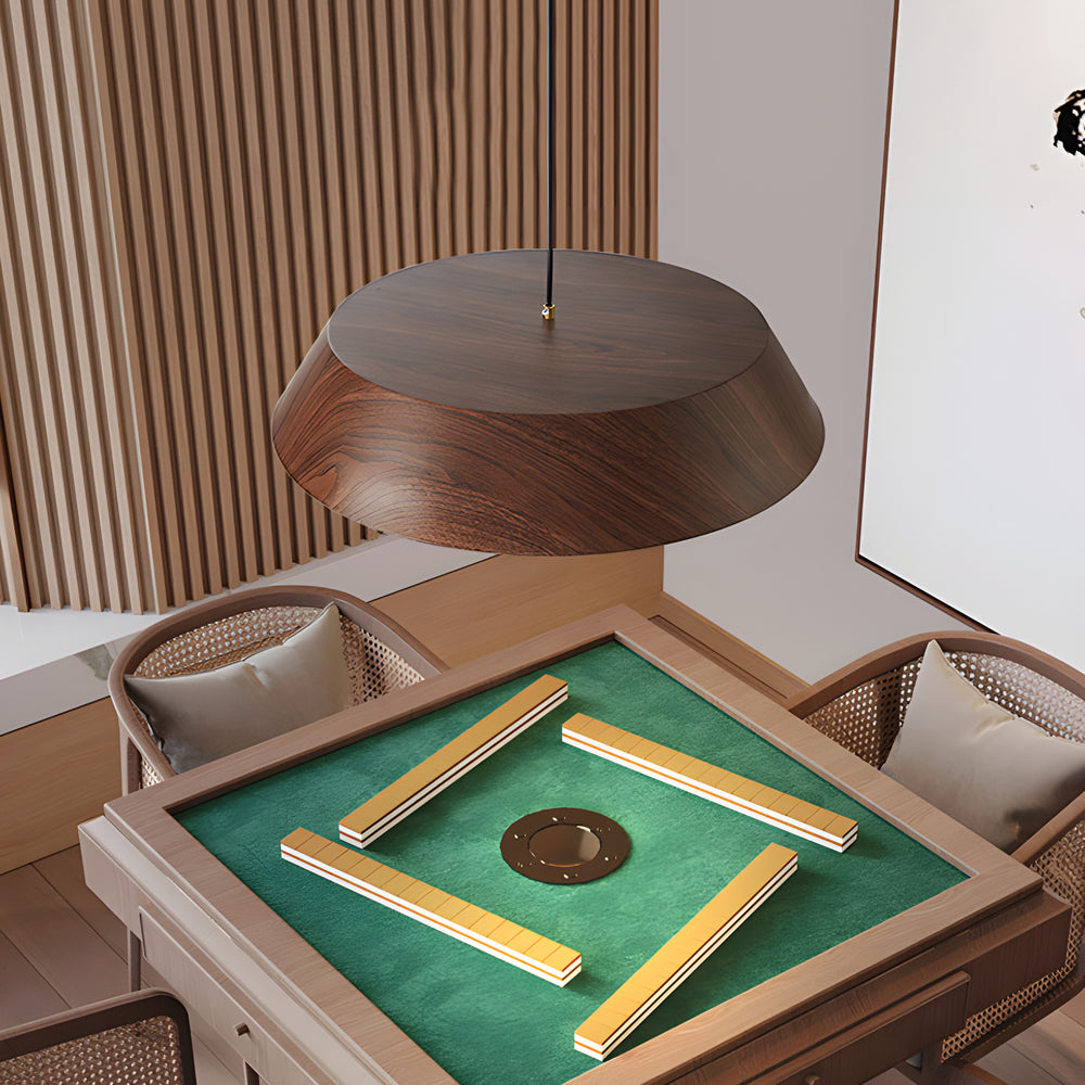 HarmonyGlow Pendant Lamp - Luxurious Wooden LED Pendant Lamp with Japanese Influence