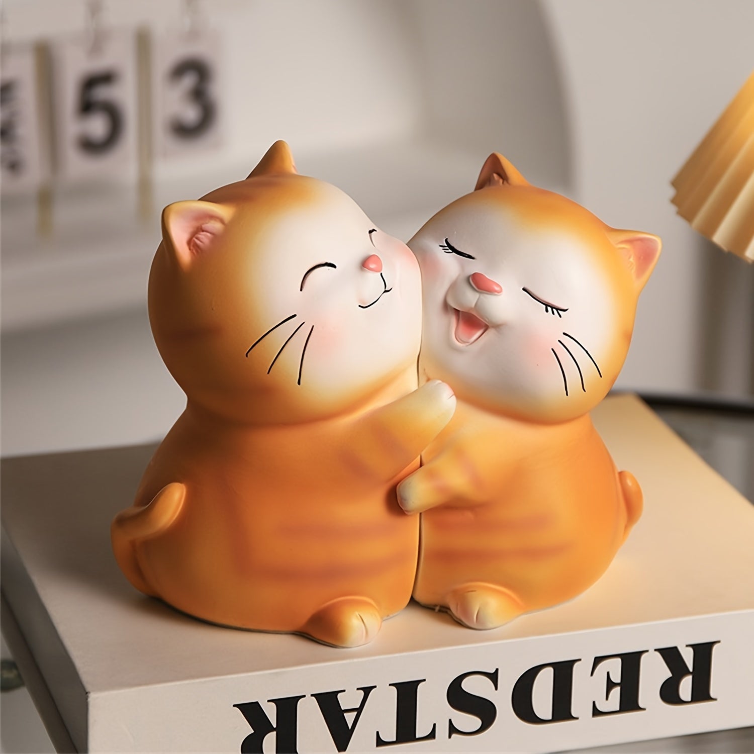 LoveCats - Romantic Resin Bookends